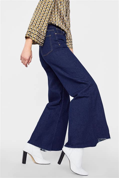 zara wide jeans|More.